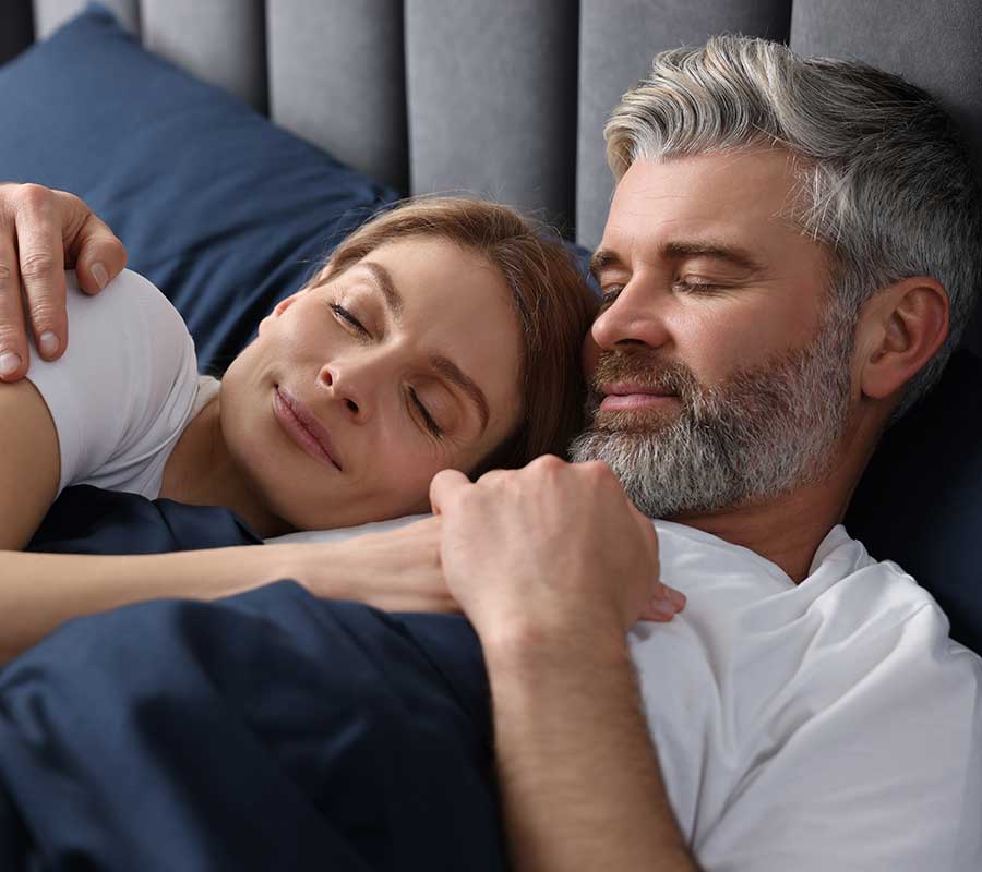 Couple sleeping better after peptide therapy